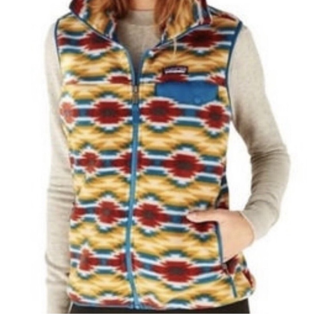 Patagonia synchilla vest aztec diamond